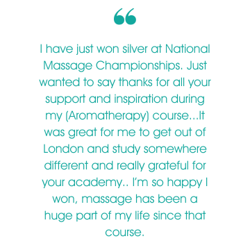 Testimonial of our Aromatherapy Courses at the Cotswold Academy